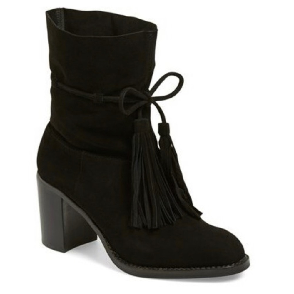 Jeffrey Campbell-La Forge -Black Tassel boots - Picture 1 of 9